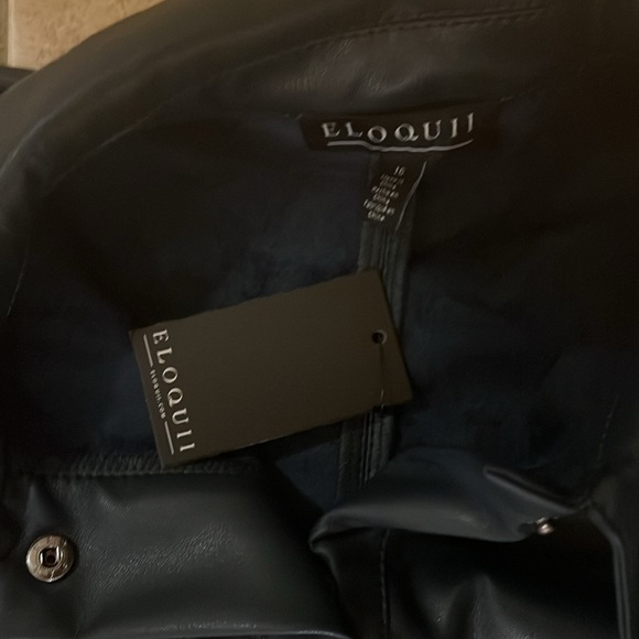 NEW!  Faux Leather Dress - Picture 2 of 3